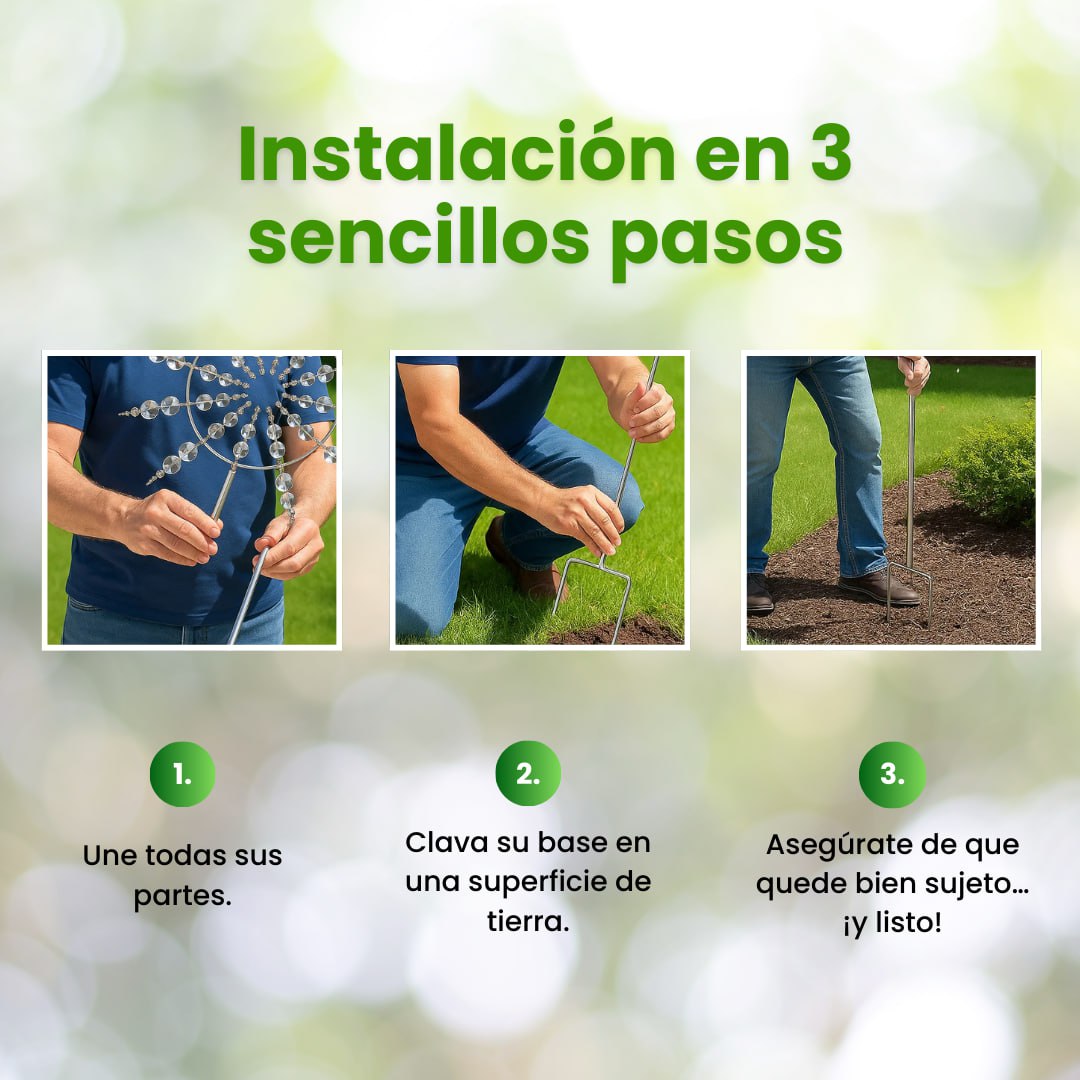 🍃🌬️MOLINO DE VIENTO CINÉTICO : Arte en movimiento y elegancia para tu jardín