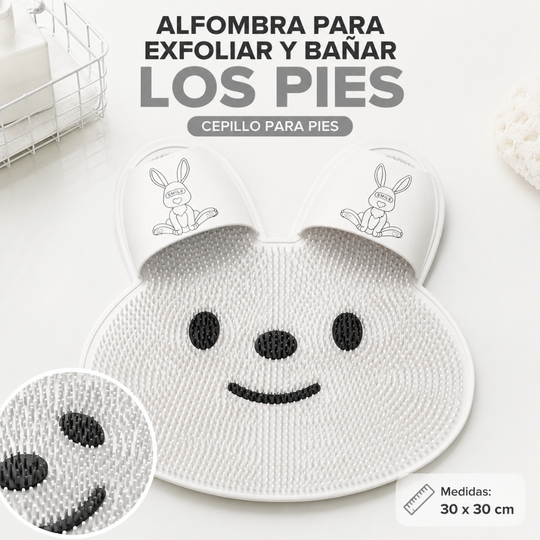 Alfombra de Baño para Exfoliación y Masaje de Pies☁️👣