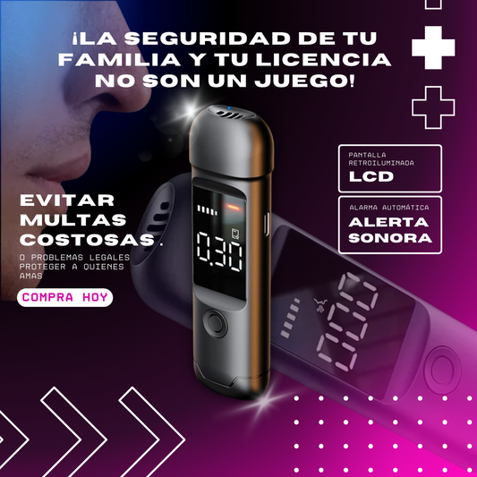 🍺🍻Alcoholímetro Portátil de Alta Precisión