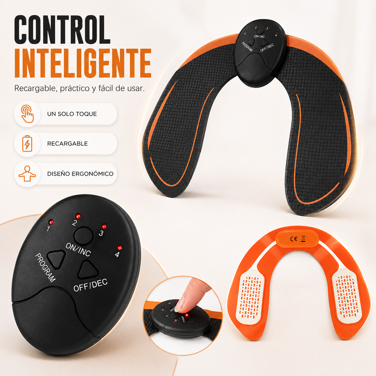 Electroestimulador Muscular de Glúteos Recargable⚡✨