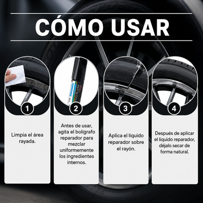 Lápiz Reparador de Arañazos para Rines y Ruedas (Oferta x3)✏️🚗