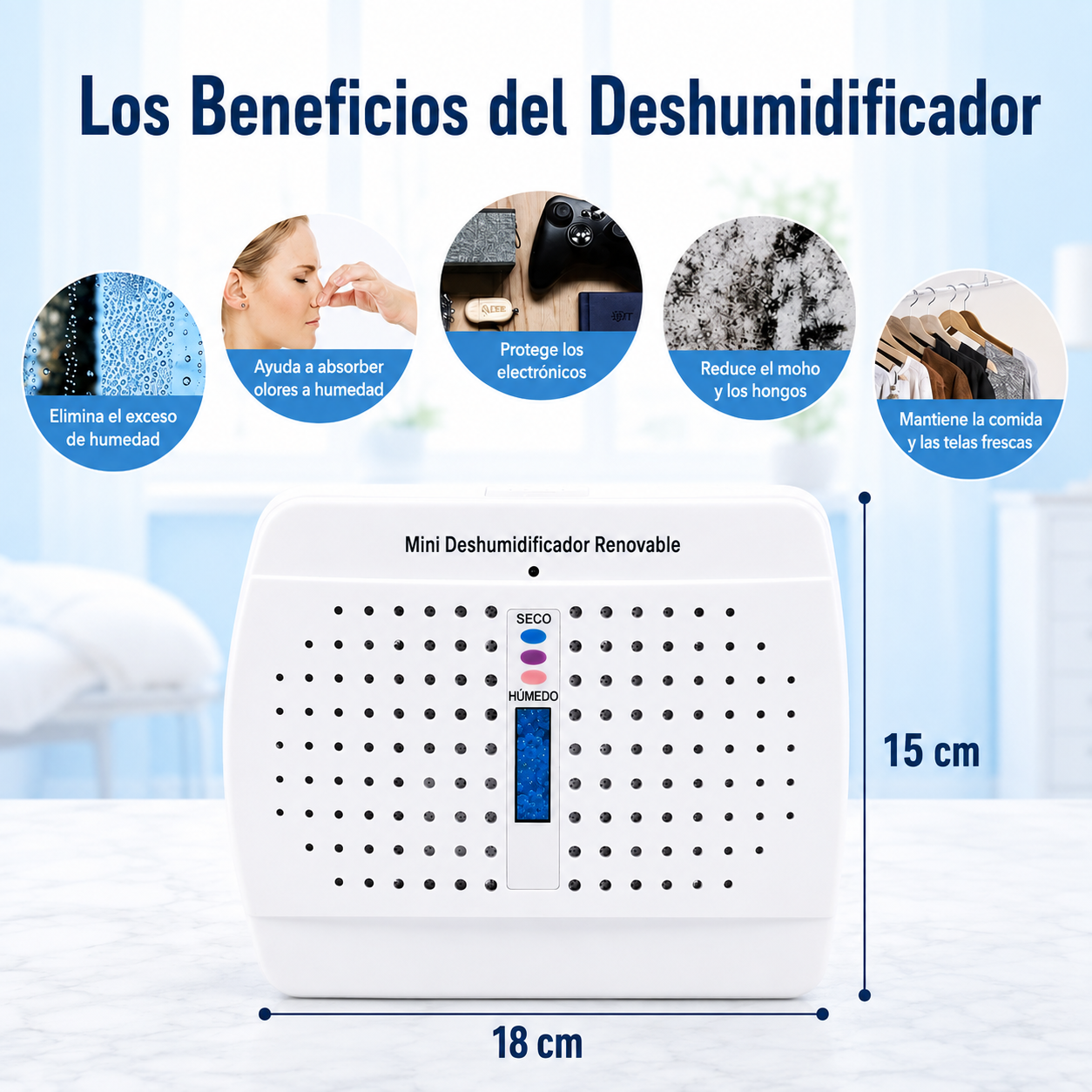Deshumidificador Recargable para Armarios 🛡️✨
