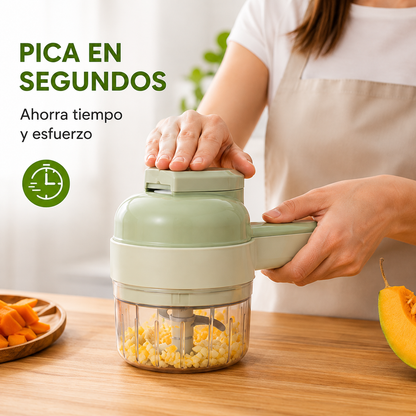 Cortador y Picador Eléctrico Multifuncional 4 en 1 🥑✨