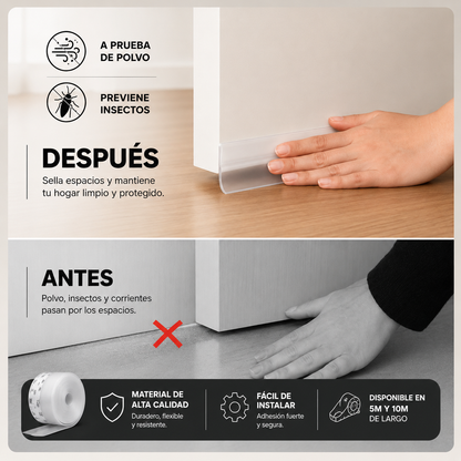 Tira de Sellado Autoadhesiva (35 mm × 5 M - Oferta Paga 5M Lleva 10M) 🛡️❄️