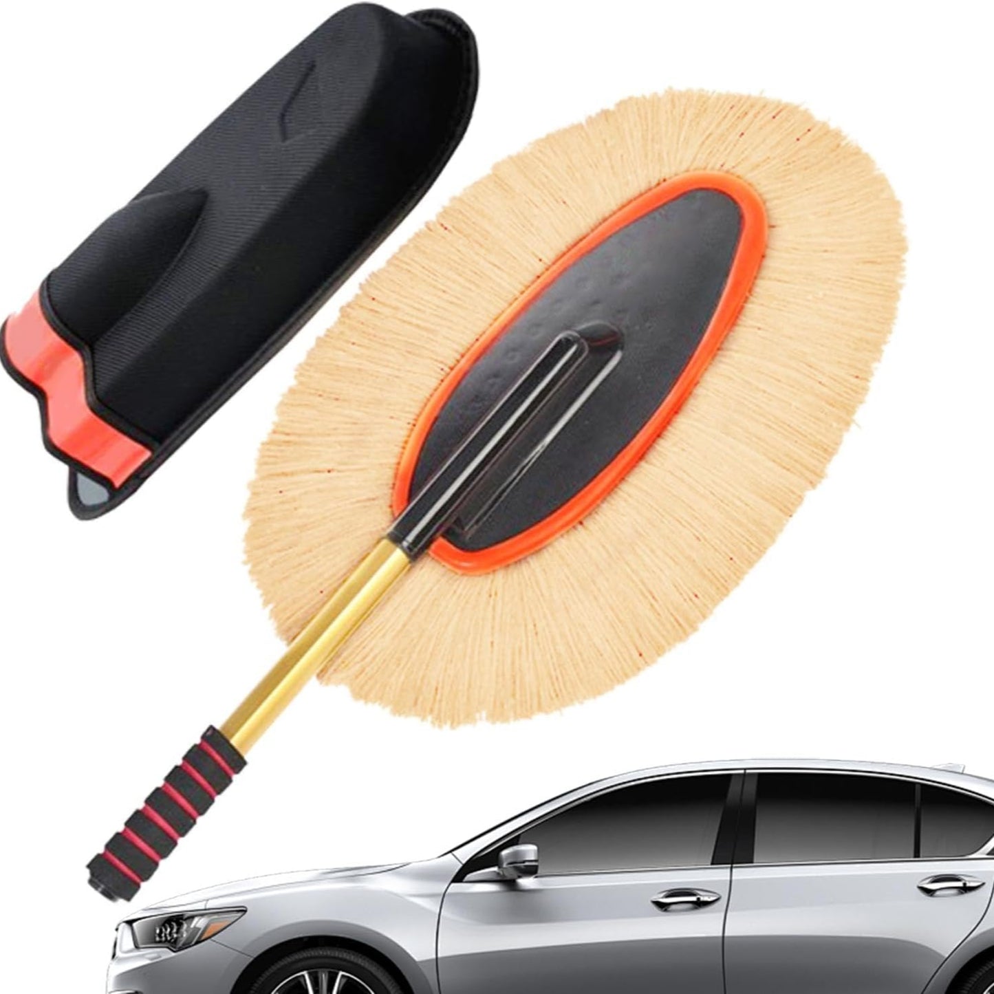 DusterBrush™ Cepillo Extensible para carros – Incluye caja de almacenamiento