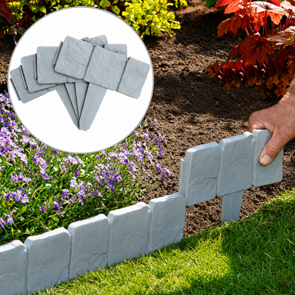 Valla de Jardín con Efecto Piedra (Pack x5)🏡🧑🏻‍🌾