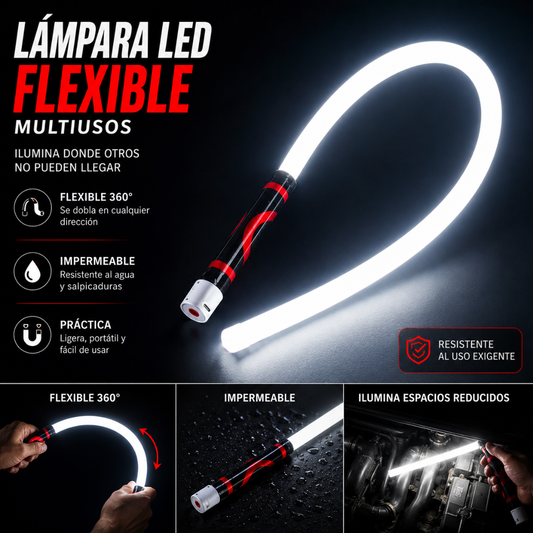 Barra de Iluminación LED Flexible y Recargable (76cm)💡🔦