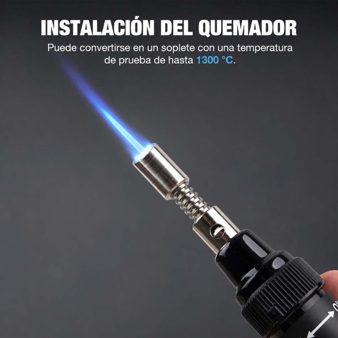 Soldador de Gas Pro-Butane Kit Multifunción 3-en-1⛽
