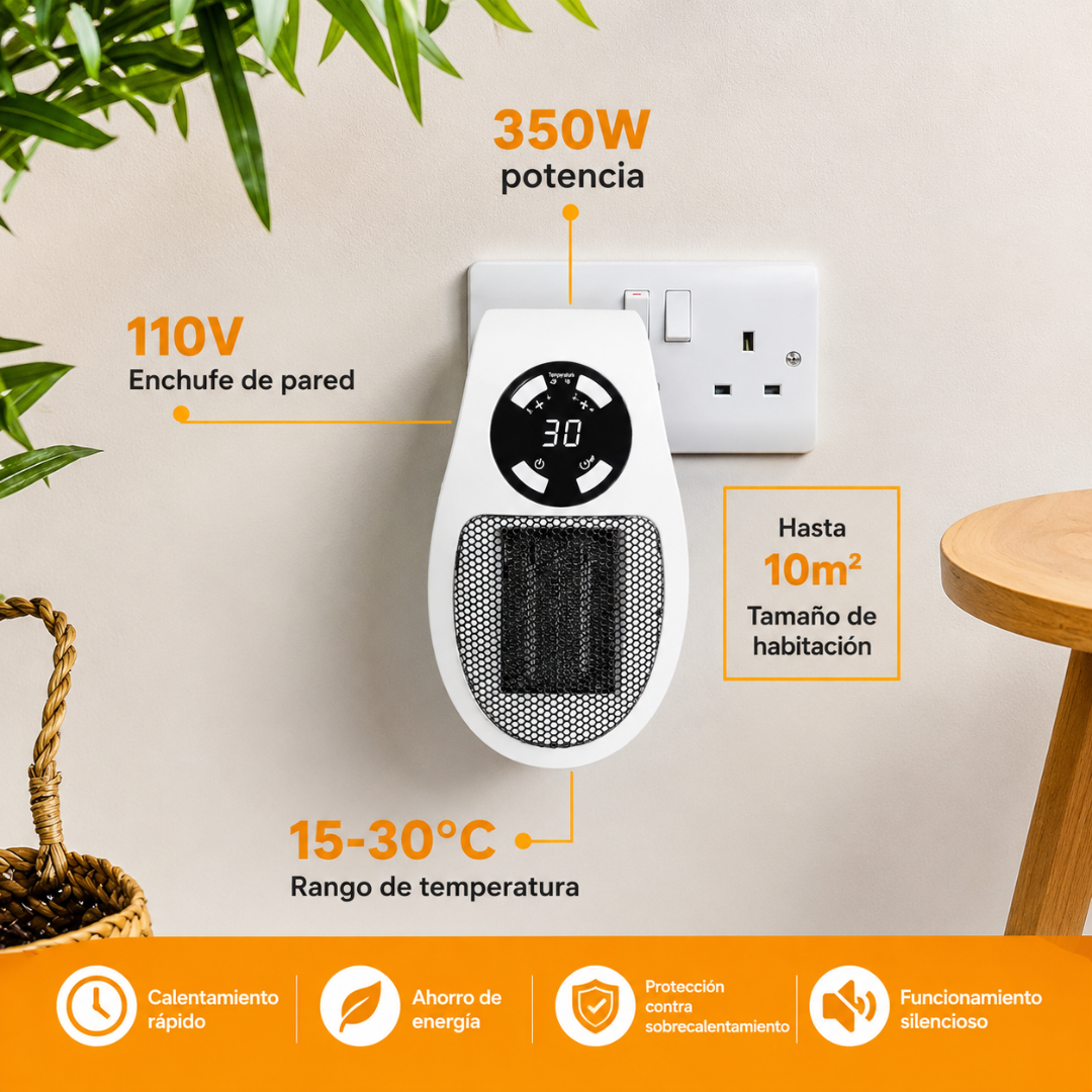 🌡️ Calefactor Cerámico Portátil ThermoStream™