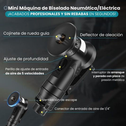 ⚙️ Mini Máquina de Biselado Neumática/Eléctrica