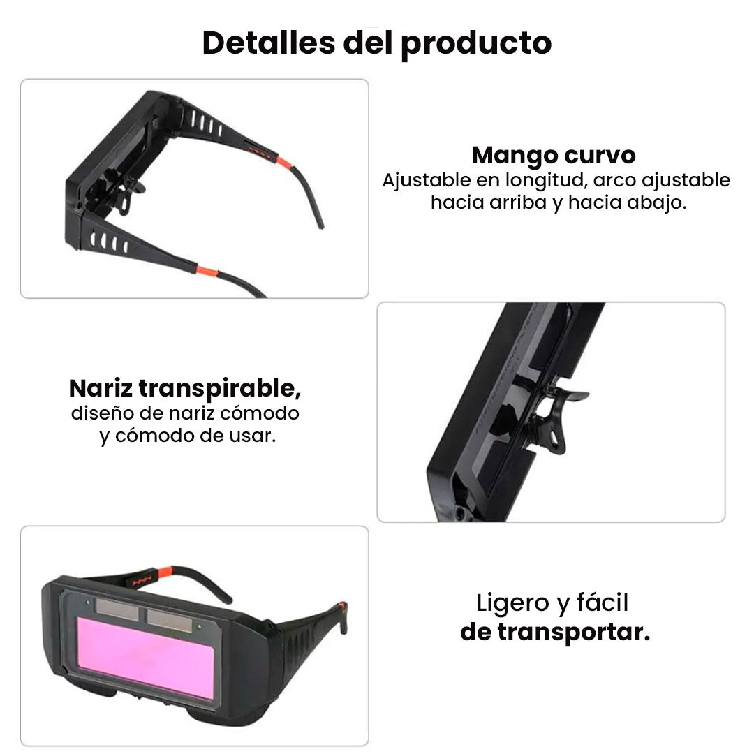 GAFAS DE SOLDAR ELECTROÓPTICAS⚡¡PROTECCIÓN PROFESIONAL E INSTANTÁNEA CON AJUSTE PERFECTO!