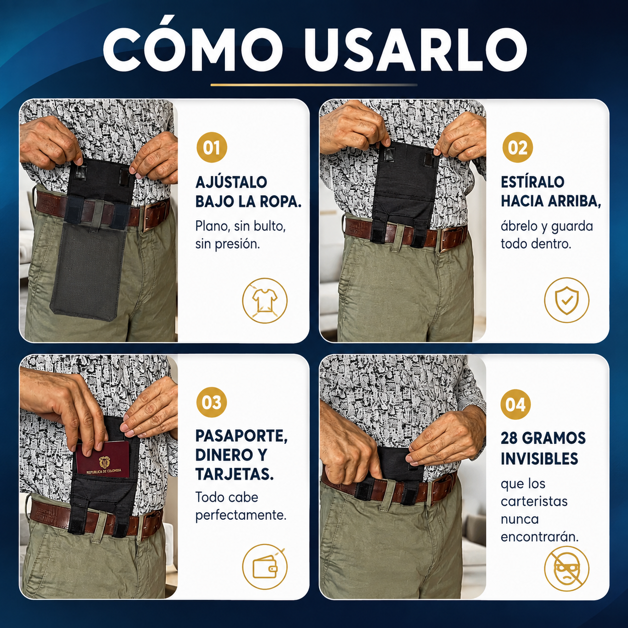 Bolso Antirrobo Oculto para Cinturón🔐✨