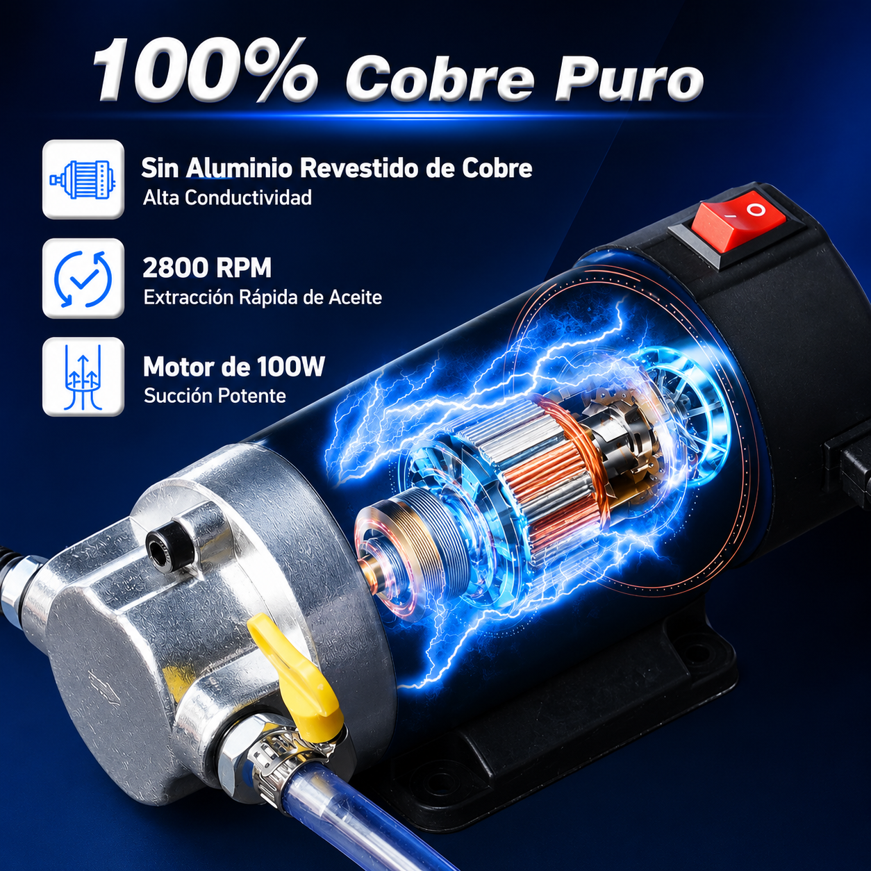 Bomba Portátil Eléctrica Extractora de Aceite y Diésel 🚗✨