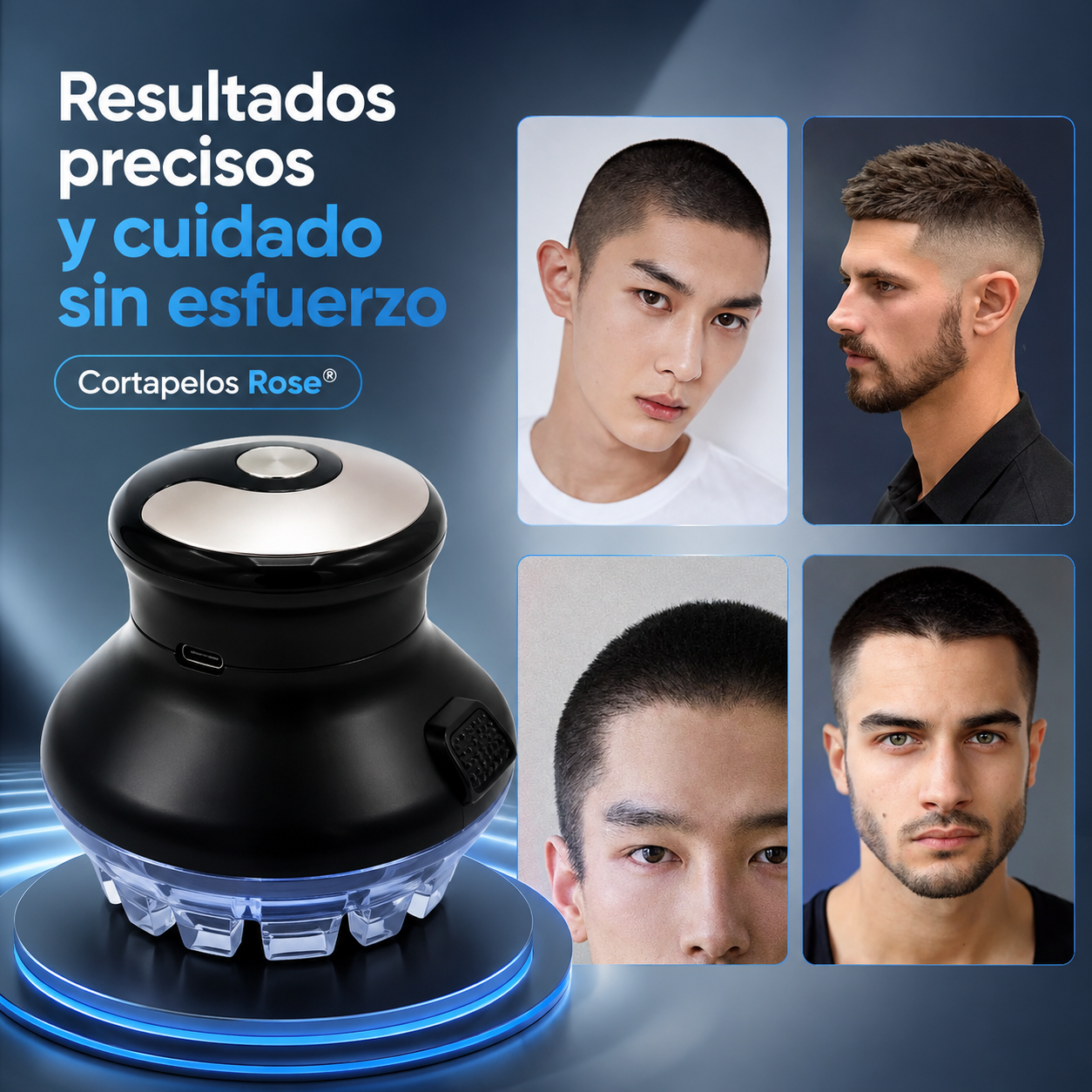 Cortapelos Ergonómico Recargable de Precisión💇🏻‍♀️🧑🏻‍🦱