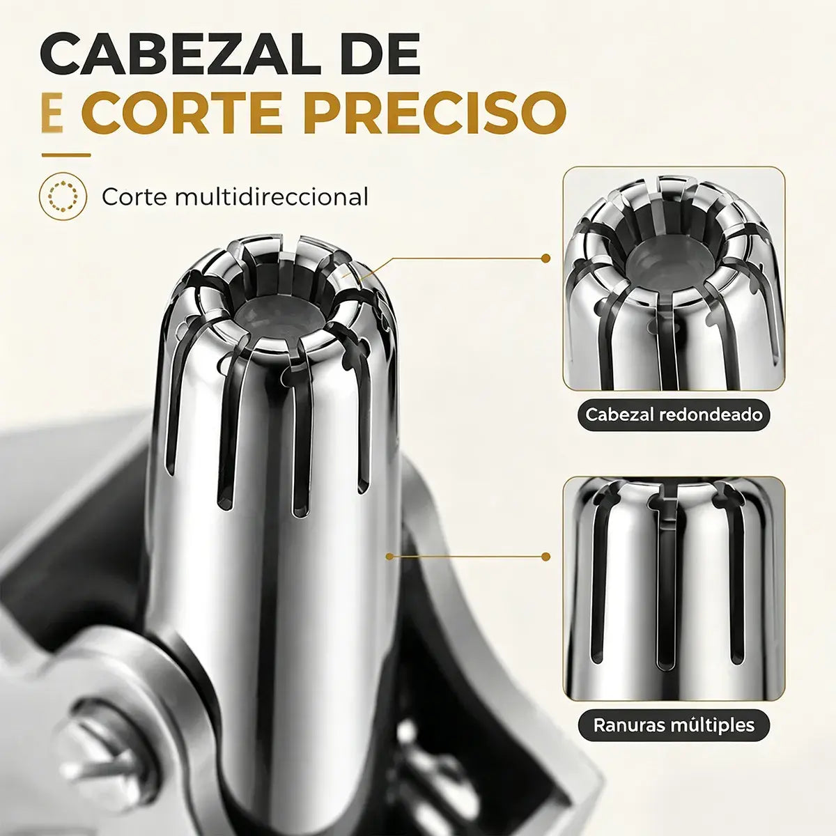 Recortadora Manual de Vello Nasal en Acero Inoxidable 🪒✨