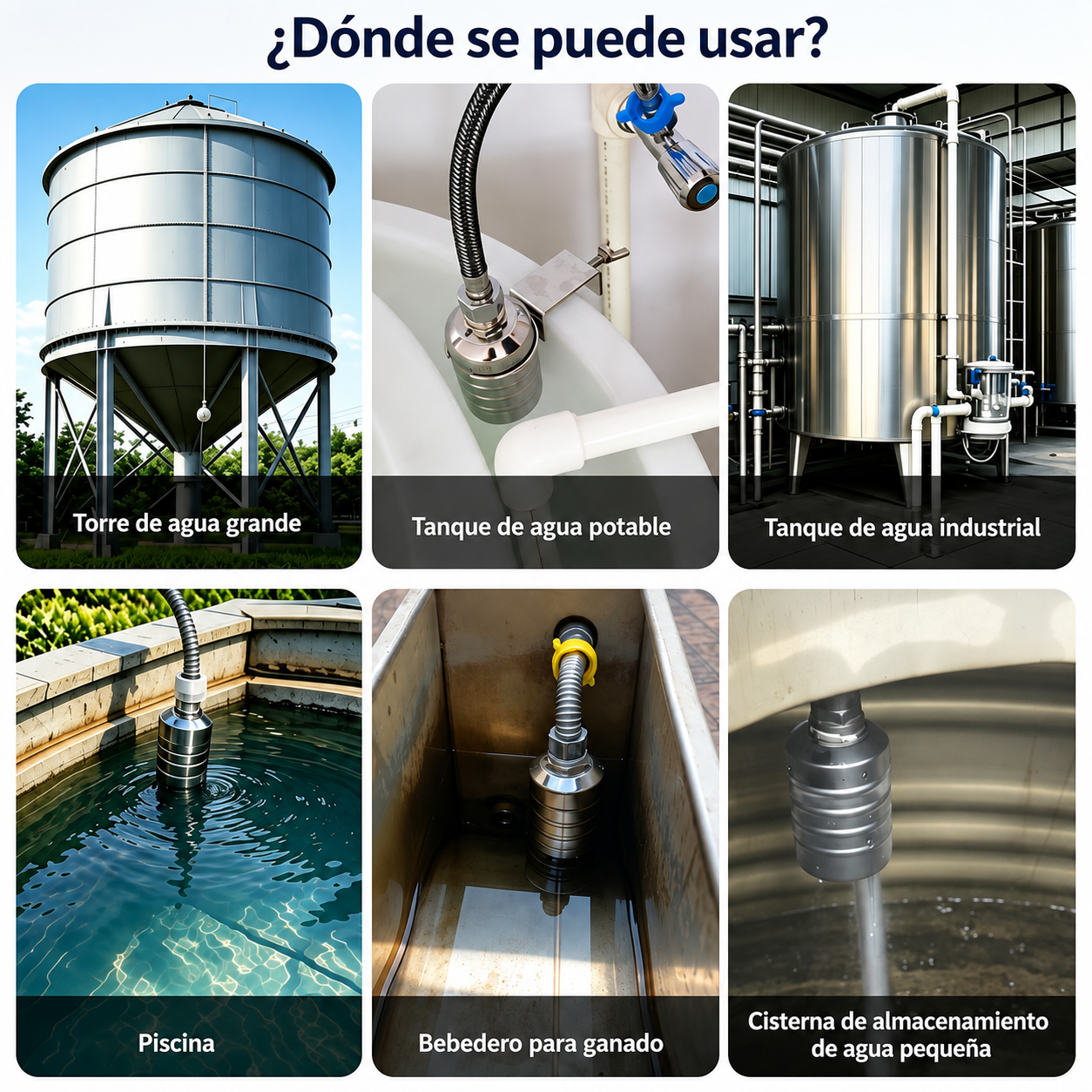 Válvula de Flotador Automática en Acero Inoxidable (1/2" y 3/4") 💧✨