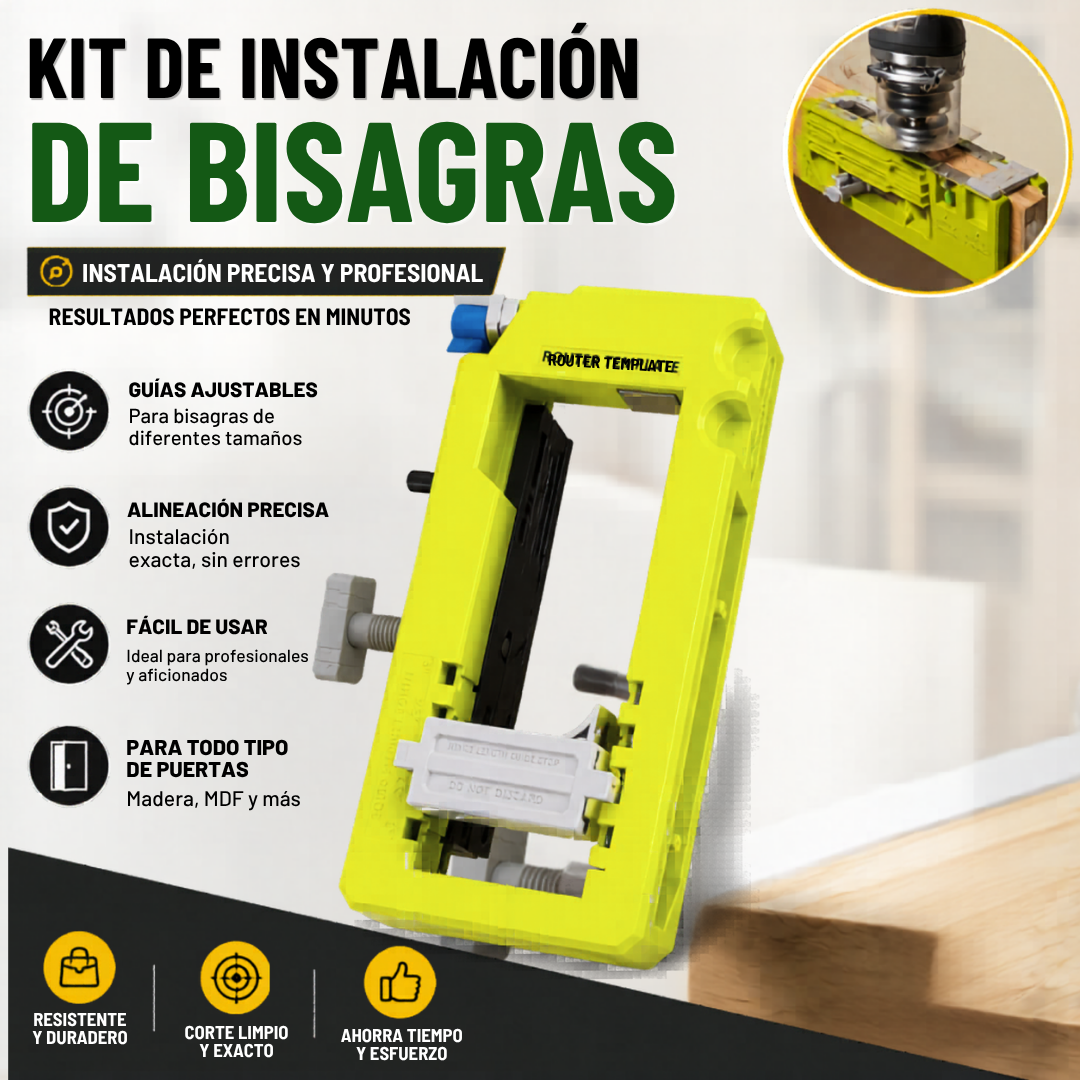 Kit Master de Instalación de Bisagras🚪