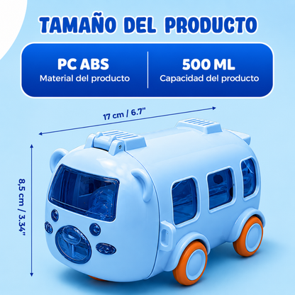 Botella de Agua Antiderrame con Correa Autobús Kletshuts™💧