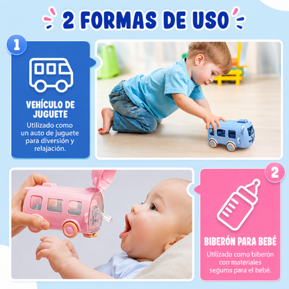 Botella de Agua Antiderrame con Correa Autobús Kletshuts™💧