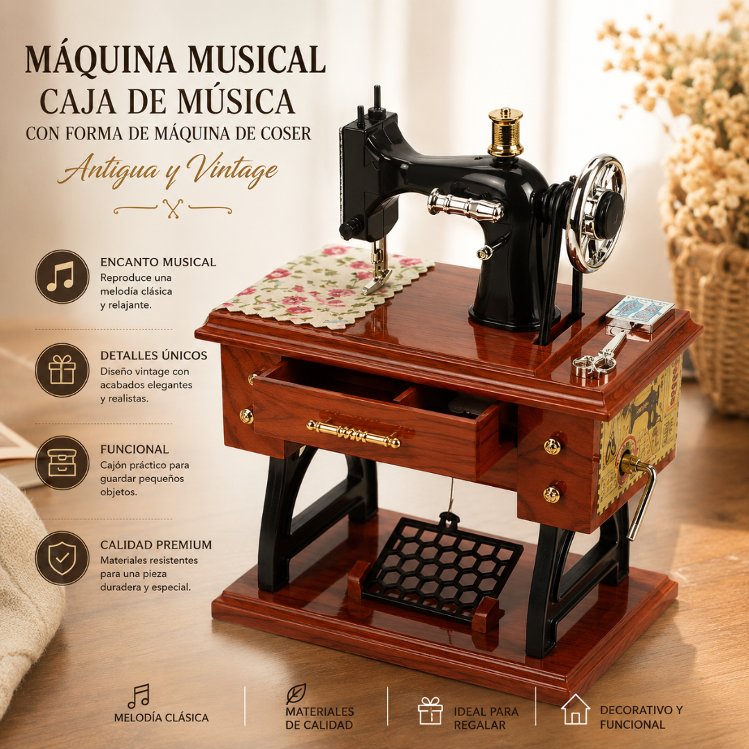Caja de Música Retro Sewing Master🕋🎶