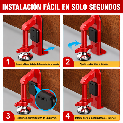 Alarma Antirrobo de Puerta Pro-Travel | Seguridad Blindada Portátil⏰🚪
