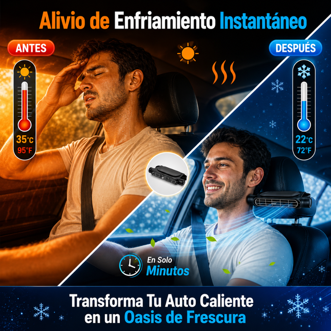 🌀 Ventilador Recargable de Clip ClipBreeze™ | Batería 3000 mAh y Carga USB-C