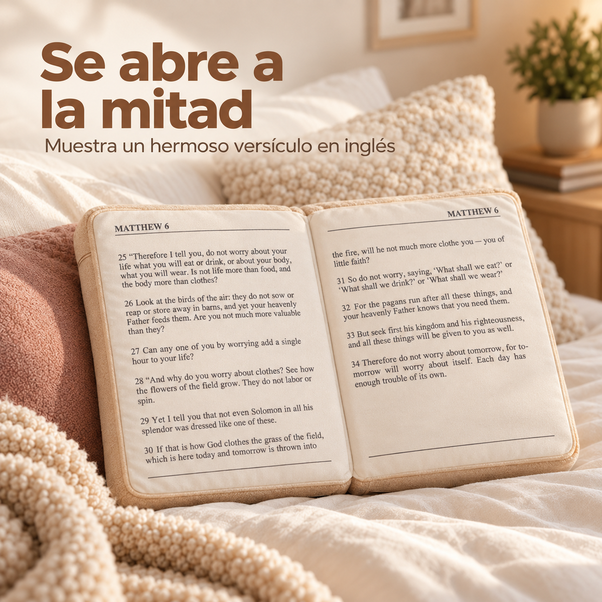 📖Almohada Santa Biblia 🕊️✨