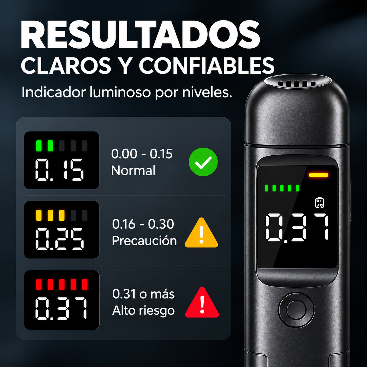 Alcoholímetro Digital Portátil con Pantalla LED🚗💨🚨