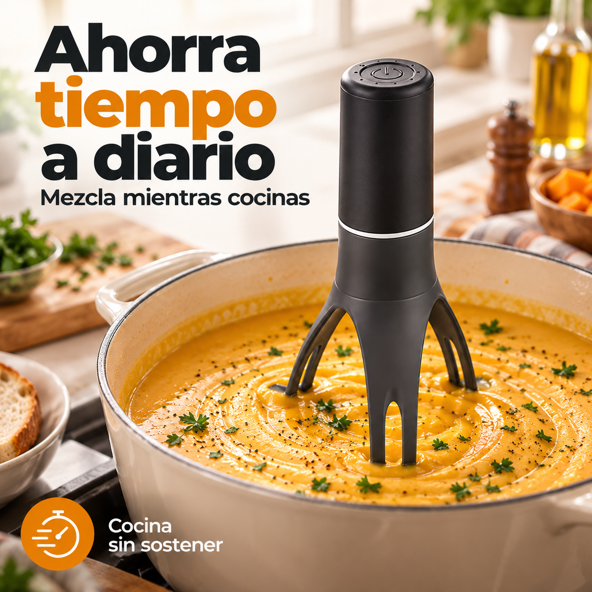 Batidora Automática de Olla 3 Velocidades🍲⚡