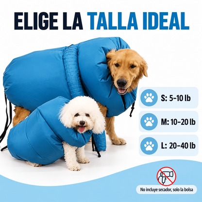 Bolsa Secadora Rápida Envolvente para Mascotas 🐶🐱