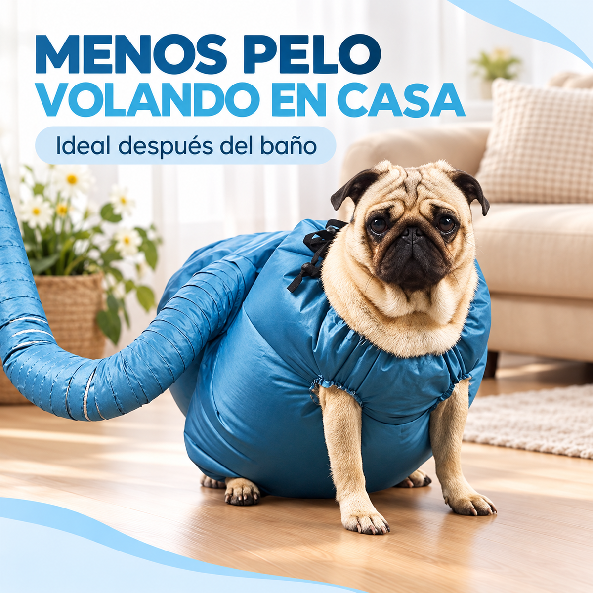 Bolsa Secadora Rápida Envolvente para Mascotas 🐶🐱