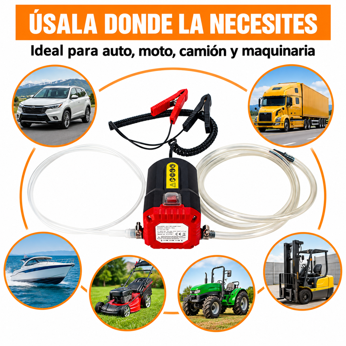 Bomba Extractora Eléctrica de Aceite y Diésel 12V (60W) ⚡🚗