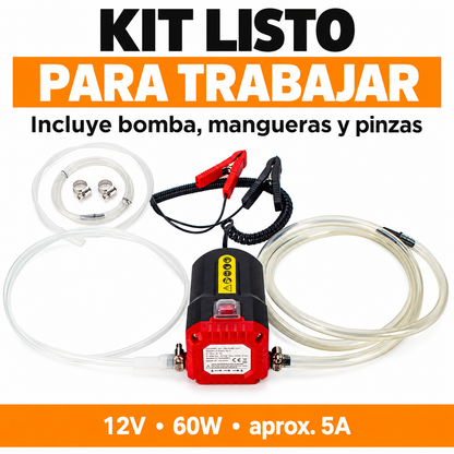 Bomba Extractora Eléctrica de Aceite y Diésel 12V (60W) ⚡🚗