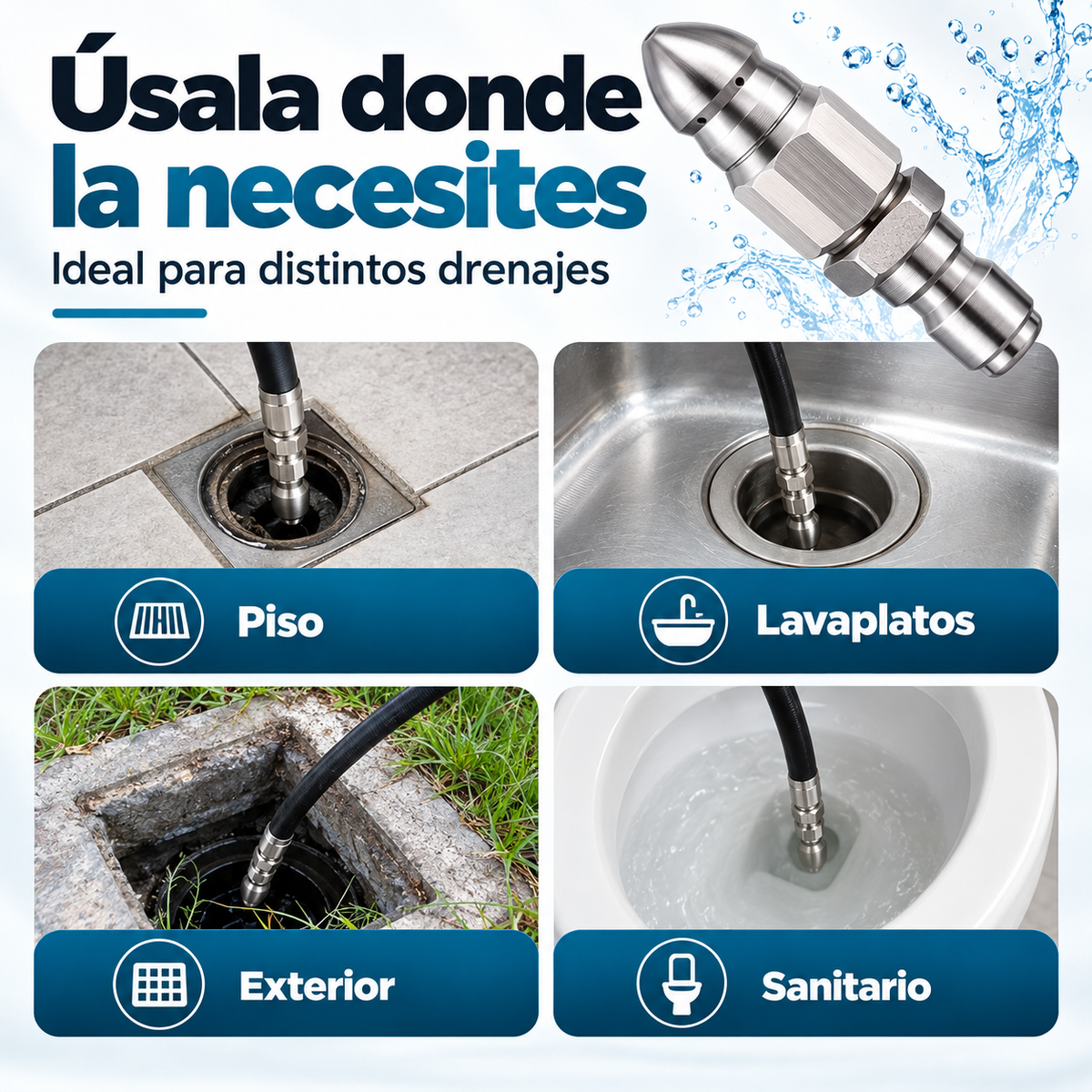 Boquilla de Chorro de Alta Presión (PAGA 1 LLEVA 2) 💦