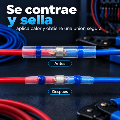 ⚡Conectores Termorretráctiles (Caja x 100 Unidades) 🔌✨