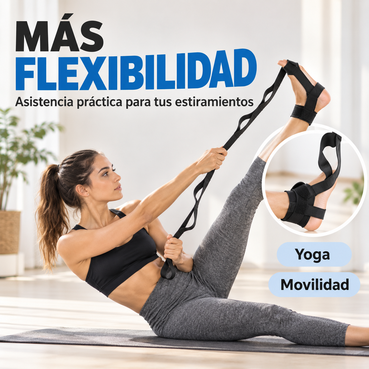 Correa de Tensión Segmentada para Tobillo y Pie🧘‍♀️🦶