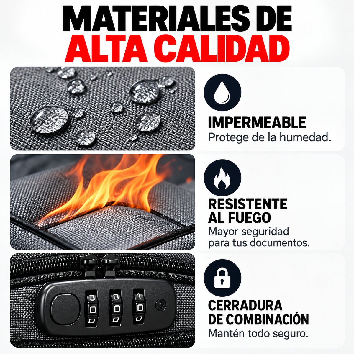 Maletín Organizador de Documentos con Cerradura 📁🔒