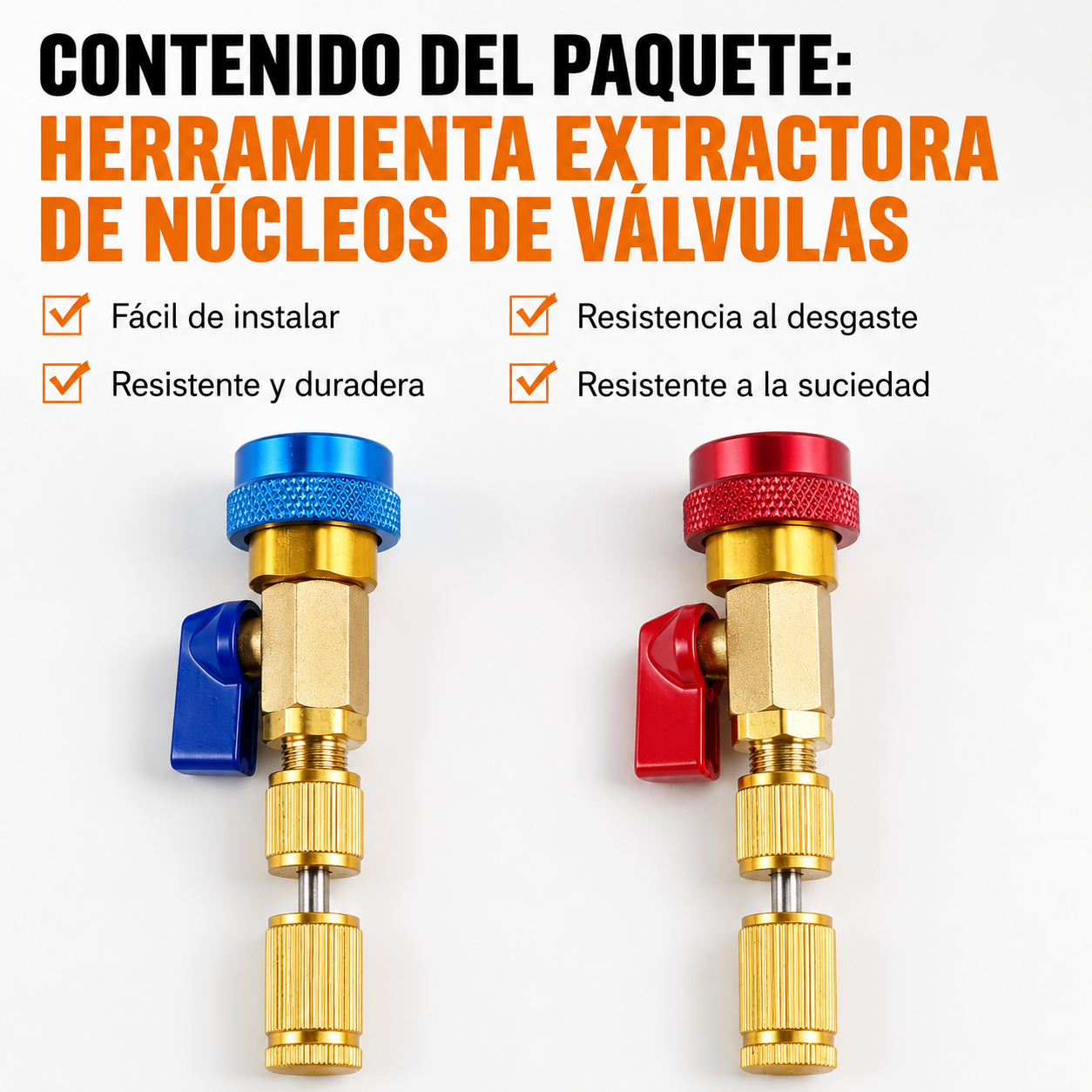 Extractor Técnico de Núcleos de Válvula R134A🧰