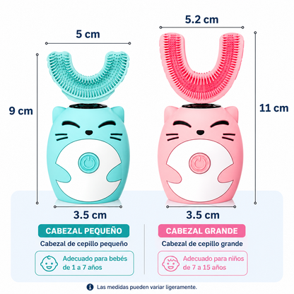 Cepillo Dental Eléctrico Infantil en U 360°🦷🪥