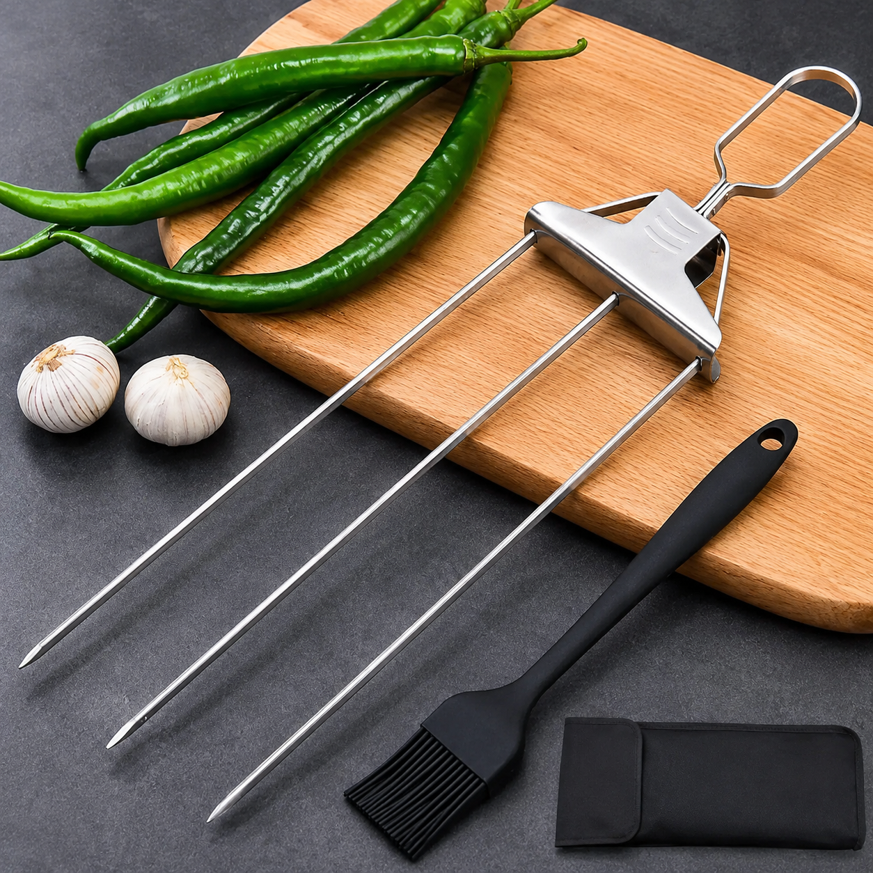 Kit Master de Brochetas de 3 Vías🍖🍢