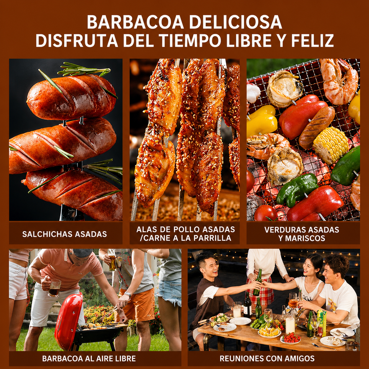 Kit Master de Brochetas de 3 Vías🍖🍢
