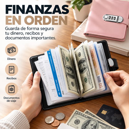 Cuaderno de Ahorros y Gestión Financiera con Cerradura de Combinación 📒🔒