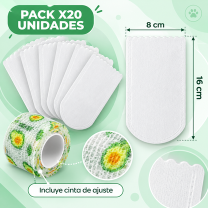 Cubrepatas Desechables Impermeables para Mascotas Pack x20 🐕🐾