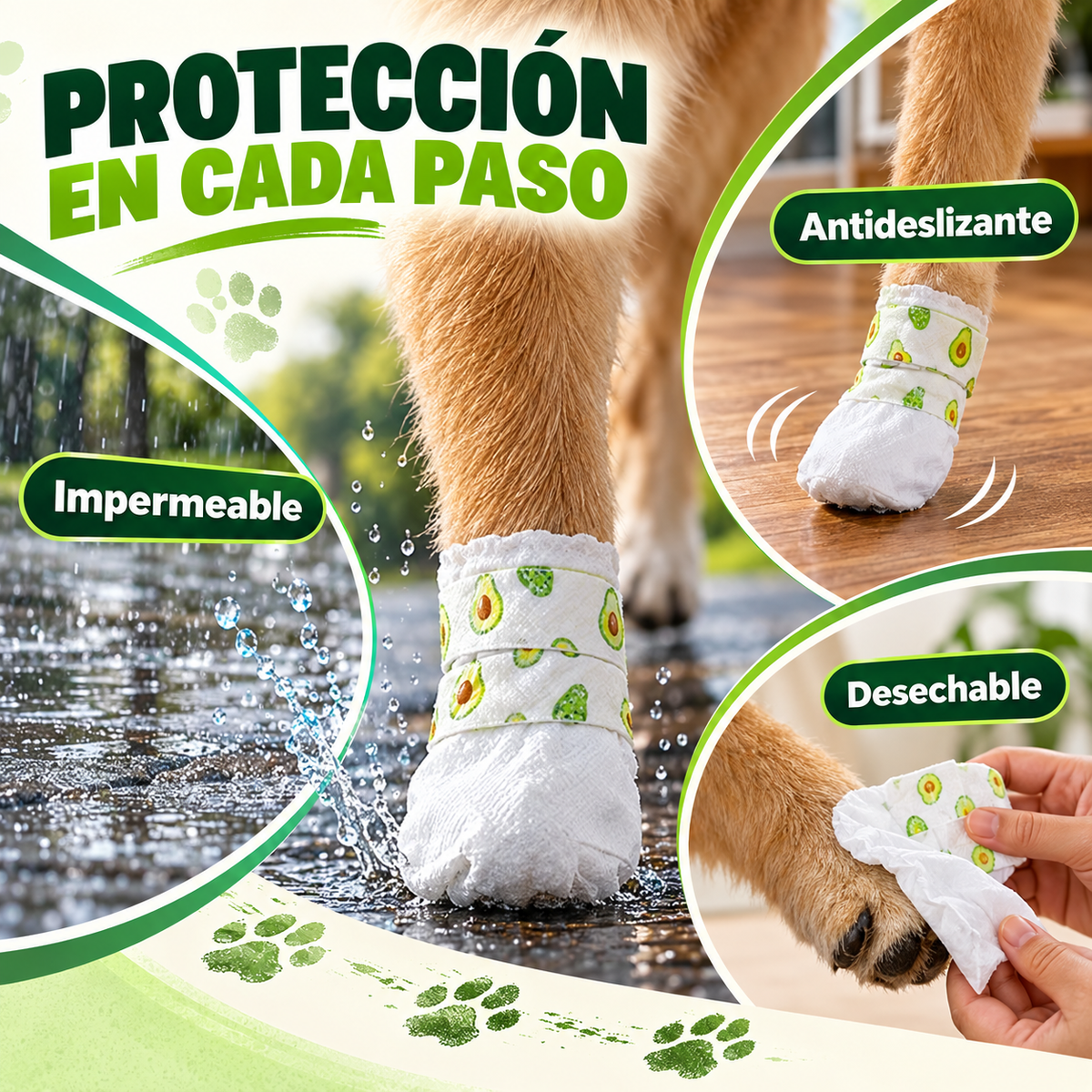 Cubrepatas Desechables Impermeables para Mascotas Pack x20 🐕🐾