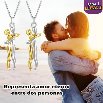 Collar abrazo pareja - Combina diseño y significado PAGA 1  LLEVA 2