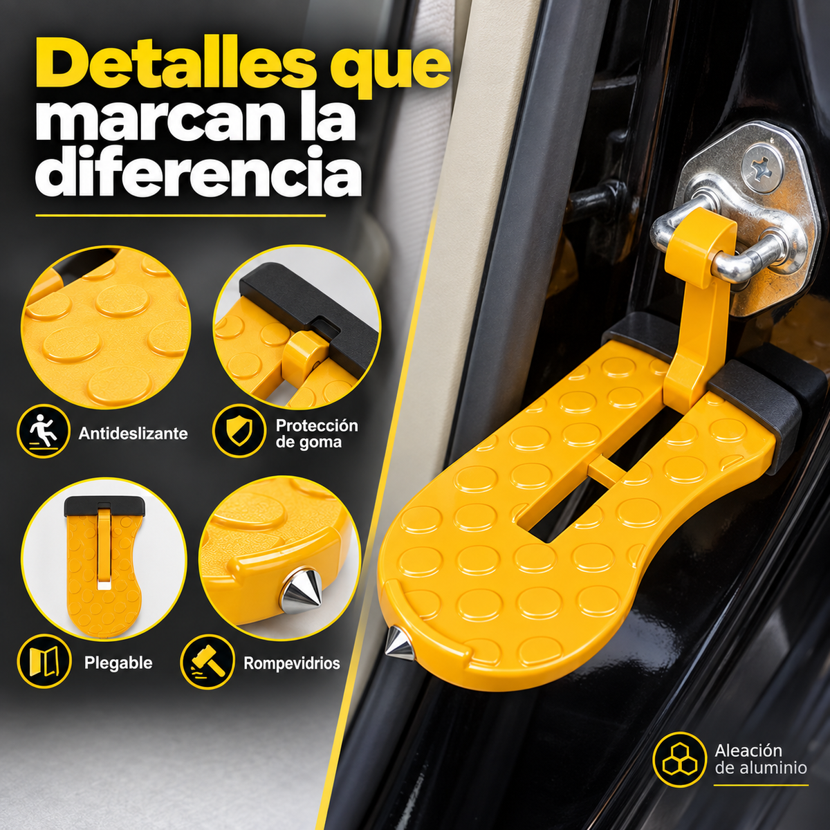 Escalón Auxiliar de Pedal para Puerta de CARRO🚗🛣️