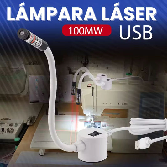 🧵 Lámpara Láser con Posicionamiento Magnético para Máquina de Coser