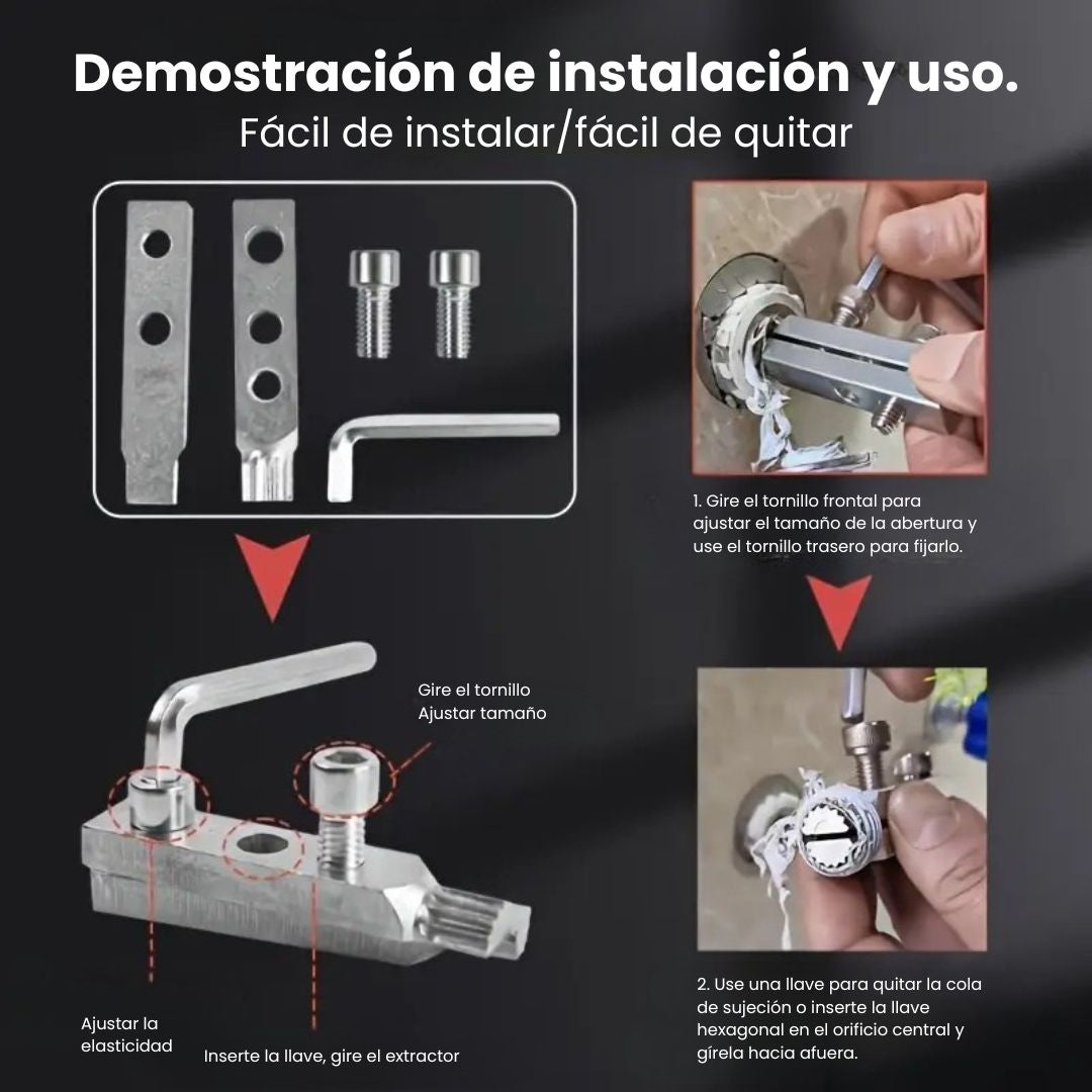 🛠️ Extractor de Roscas Rotas para Grifos y Tuberías