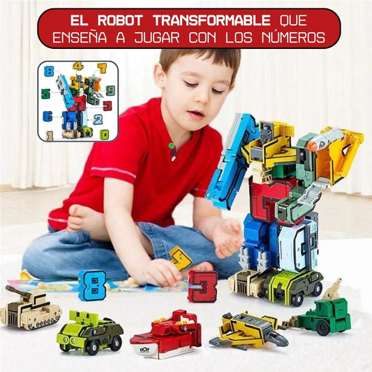 DigiBot™: EL ROBOT TRANSFORMABLE QUE ENSEÑA A JUGAR CON LOS NÚMEROS🤖