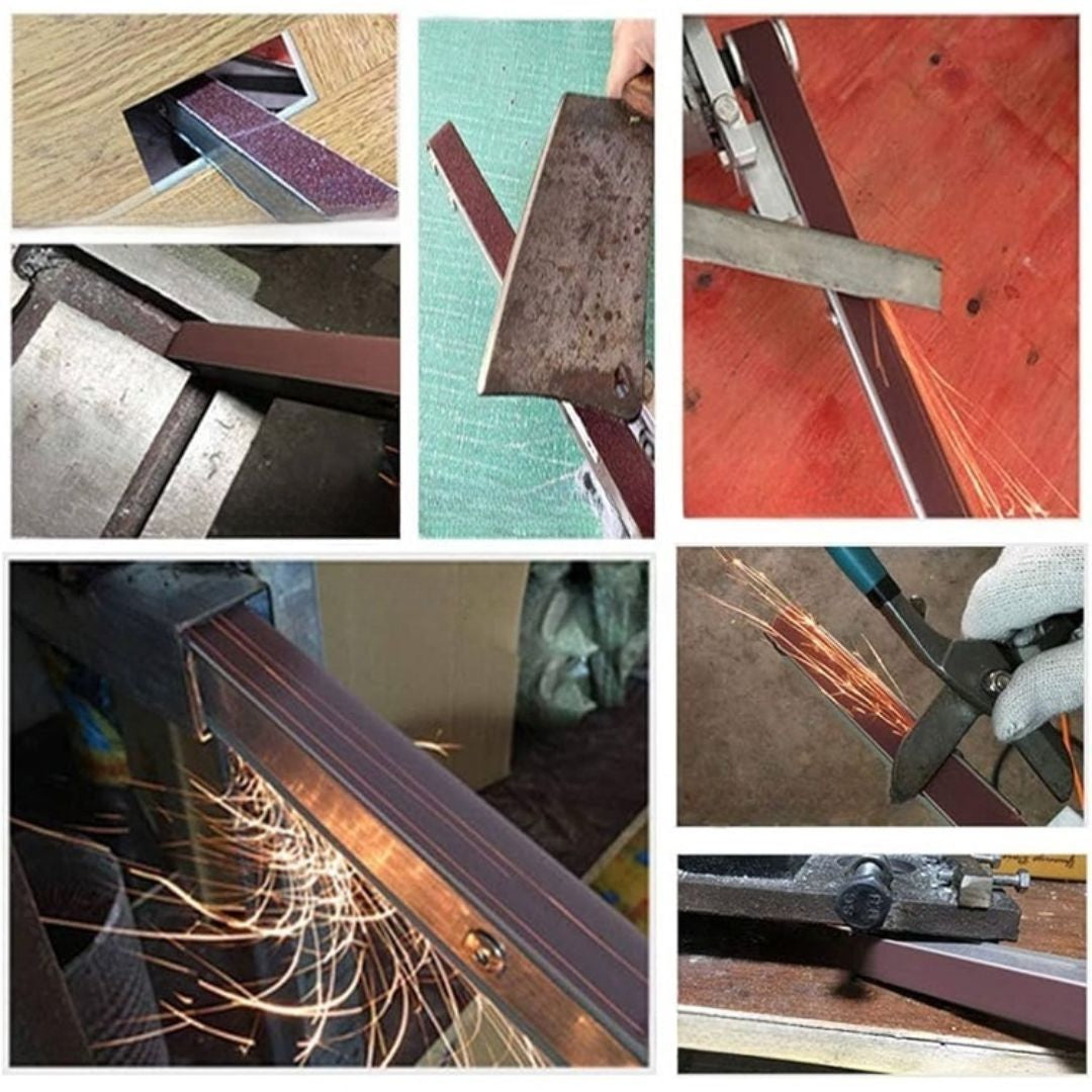 KIT CONVERSOR DE AMOLADORA + 2 BANDAS: LISTO PARA TRABAJAR🪚